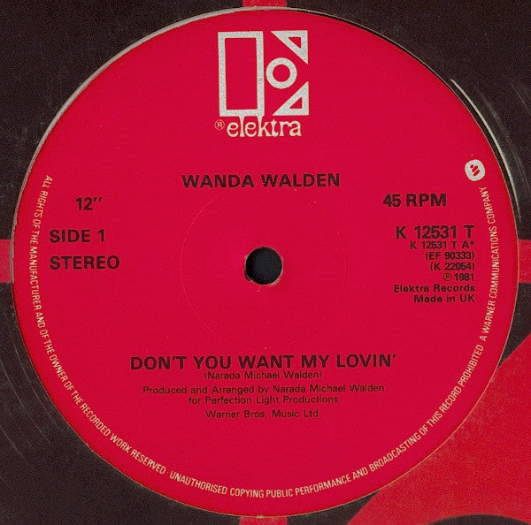 Wanda Walden : Don't You Want My Lovin' / It's Gone Now (12")