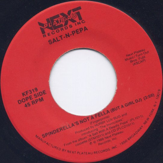 Salt-N-Pepa* : Shake Your Thang And Spinderella's Not A Fella (But A Girl DJ) (7", Single)