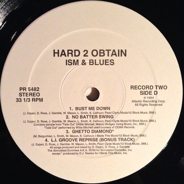 Hard 2 Obtain : Ism & Blues (2xLP, Album, Promo)