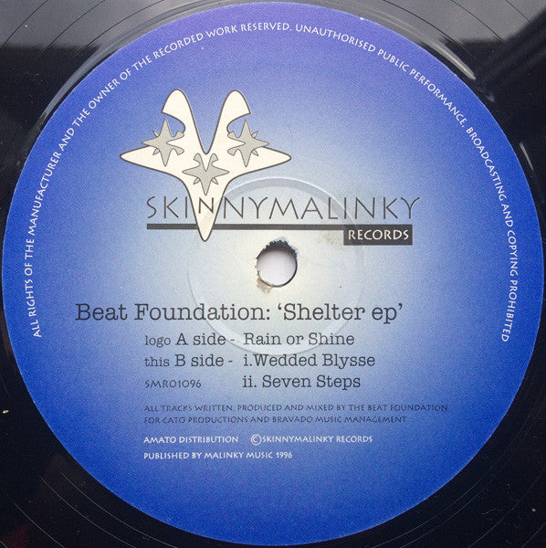 Beat Foundation : Shelter EP (2x12", EP)