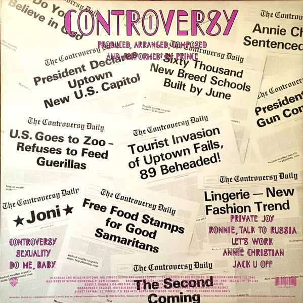 Prince : Controversy (LP, Album, RE)