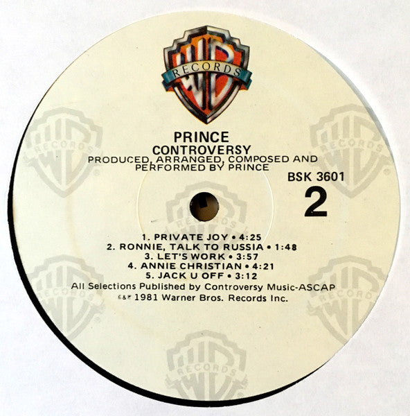 Prince : Controversy (LP, Album, RE)