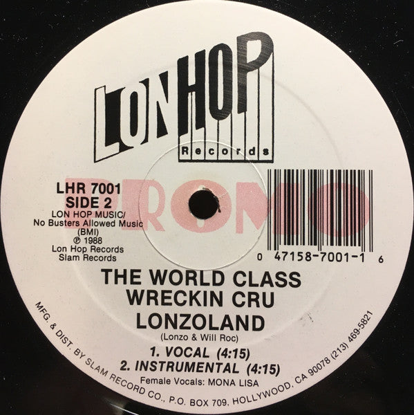 World Class Wreckin' Cru : Lovers / Lonzoland (12", Promo)