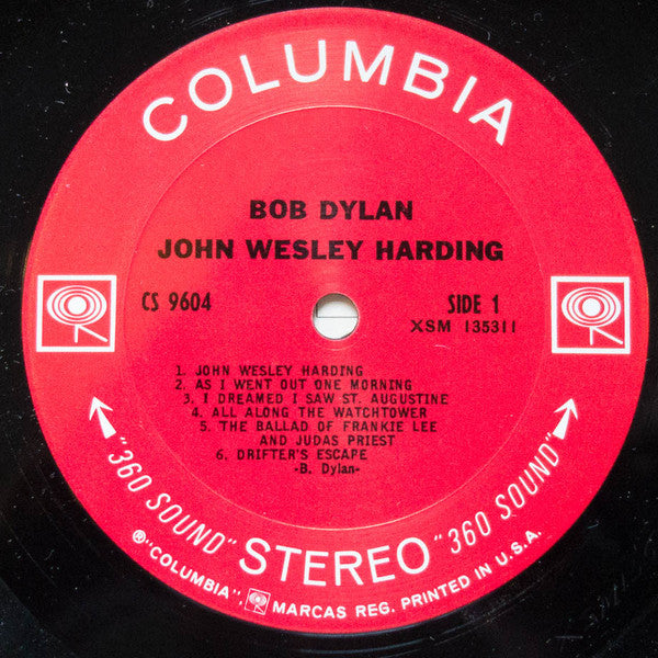 Bob Dylan : John Wesley Harding (LP, Album)
