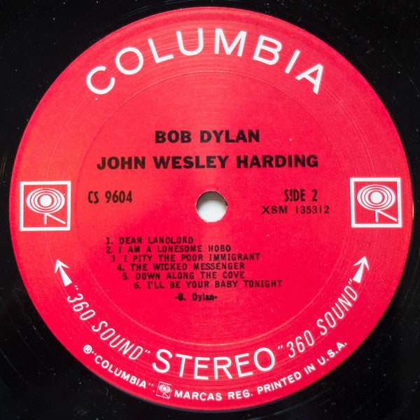 Bob Dylan : John Wesley Harding (LP, Album)