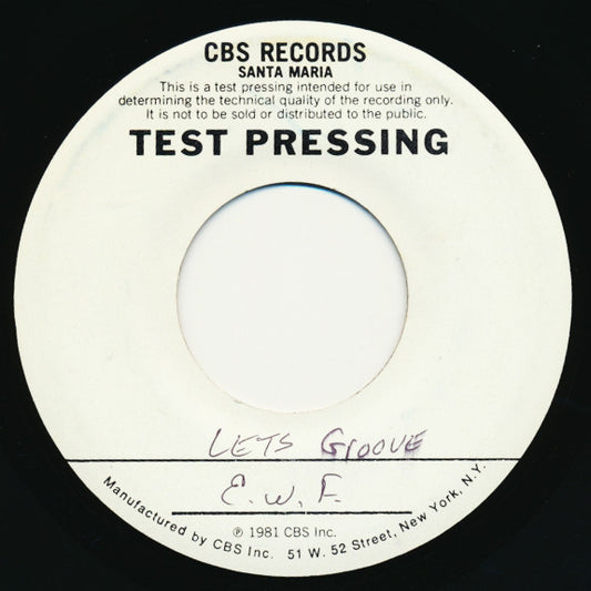 Earth, Wind & Fire : Let's Groove (7", Single, TP)
