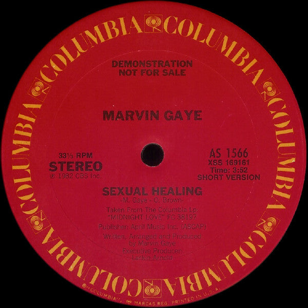 Marvin Gaye : Sexual Healing (12", Promo)
