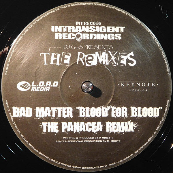 DJ G-I-S : The Remixes (2x12")