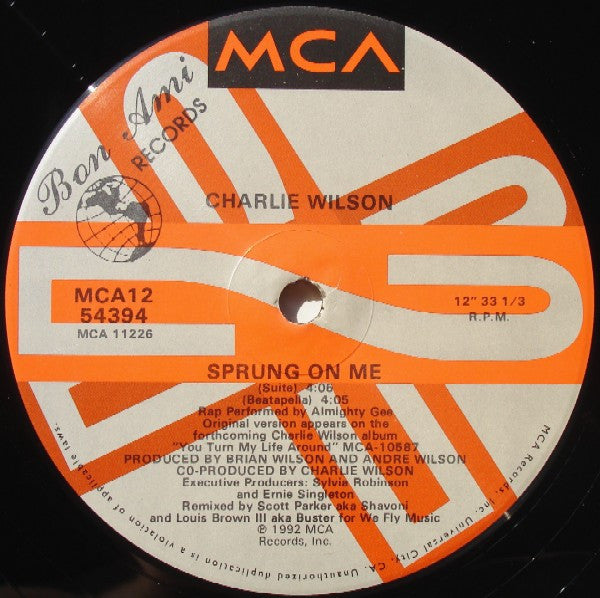 Charlie Wilson : Sprung On Me (12")