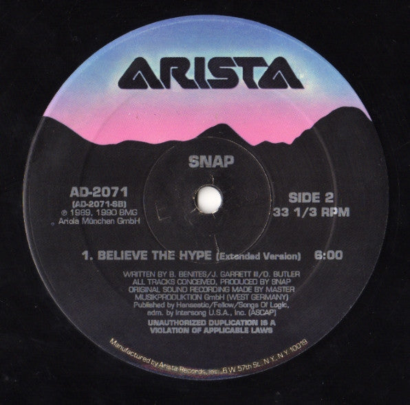 Snap* : Ooops Up (12")