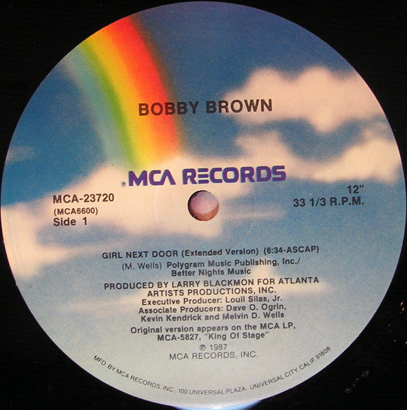 Bobby Brown : Girl Next Door (Extended Version) (12" Version) (12")