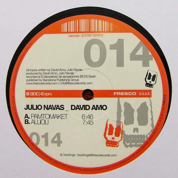 Julio Navas_David Amo* : Pamtomaket / Allioli (12")