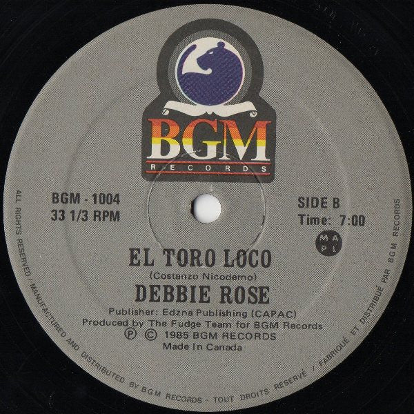 Debbie Rose : Was That All It Was / El Toro Loco (12")