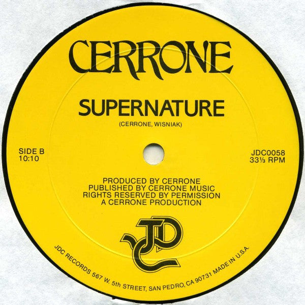Cerrone : Trippin On The Moon / Supernature (12")
