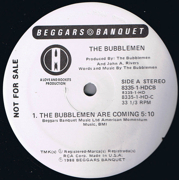 The Bubblemen : The Bubblemen Are Coming (12", Promo)