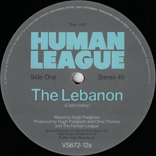 Human League* : The Lebanon (12")