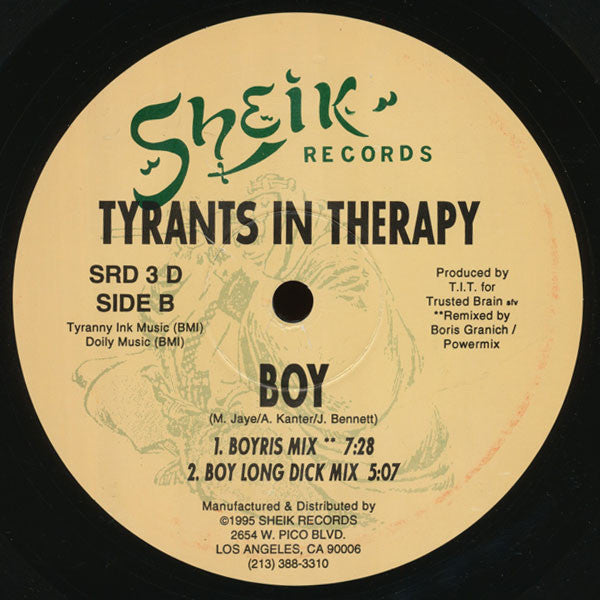 Tyrants In Therapy : Boy (12")