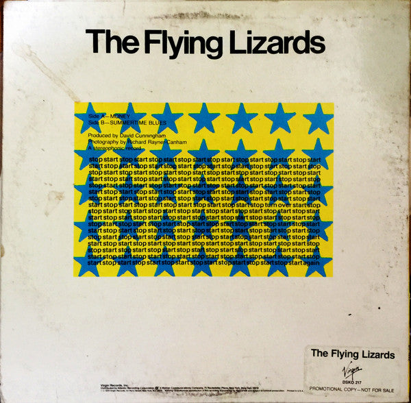 The Flying Lizards : Money (12", Promo)