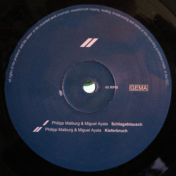 Philipp Maiburg & Miguel Ayala : Schlagabtausch / Kieferbruch (12")