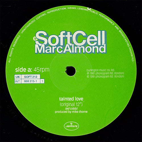 Soft Cell, Marc Almond : Tainted Love '91 (12")