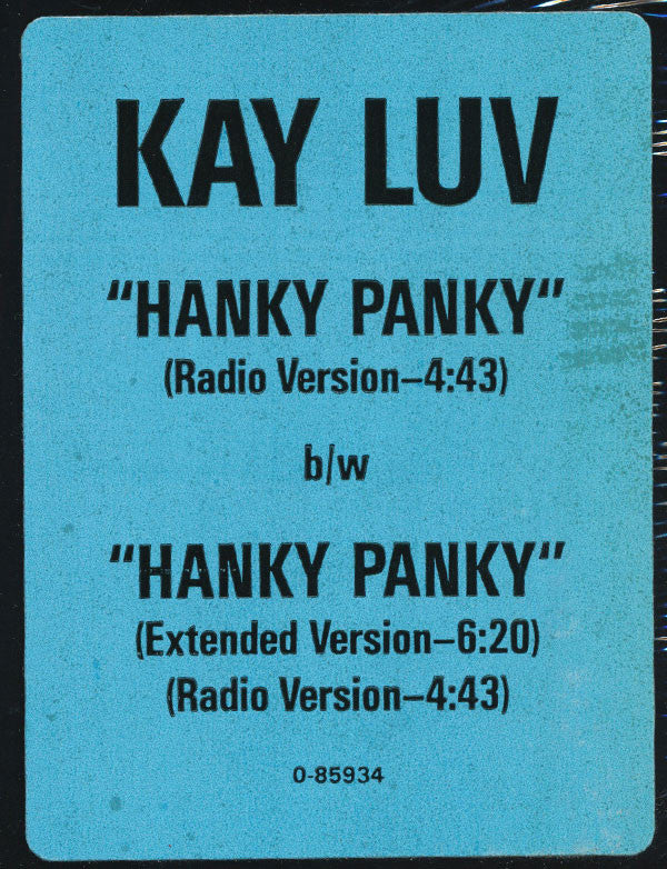 Kay Luv : Hanky Panky (12")