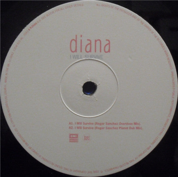Diana* : I Will Survive (The Club Mixes) (12")