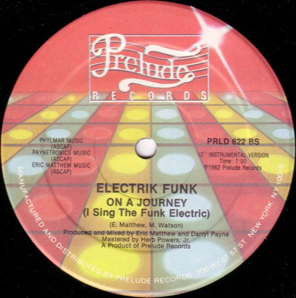Elektrik Funk : On A Journey (I Sing The Funk Electric) (12", HRM)
