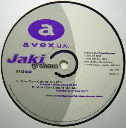 Jaki Graham : You Can Count On Me (12")