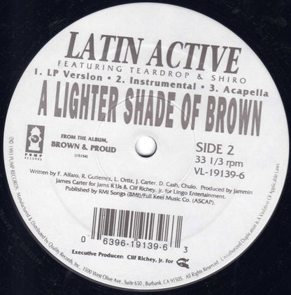 A Lighter Shade Of Brown* : Check It Out / Latin Active (12")