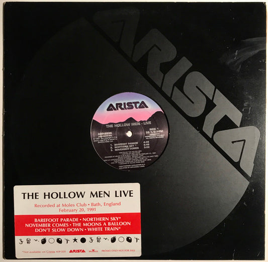 The Hollow Men : Live (Recorded At Moles Club • Bath, England - February 20, 1991) (12", Promo)