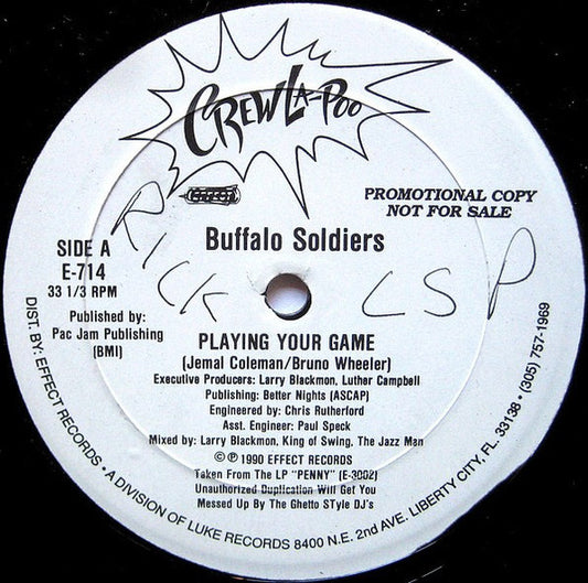 Buffalo Soldiers : Playing Your Game (12", Promo)