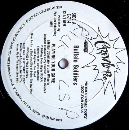 Buffalo Soldiers : Playing Your Game (12", Promo)