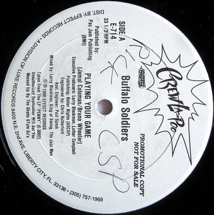 Buffalo Soldiers : Playing Your Game (12", Promo)
