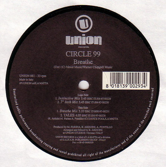 Circle 99 : Breathe (12")
