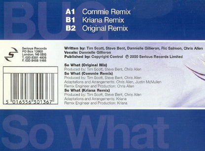 Bug : So What (12")