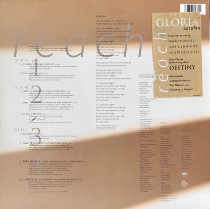 Gloria Estefan : Reach (2x12", Single, Dou)
