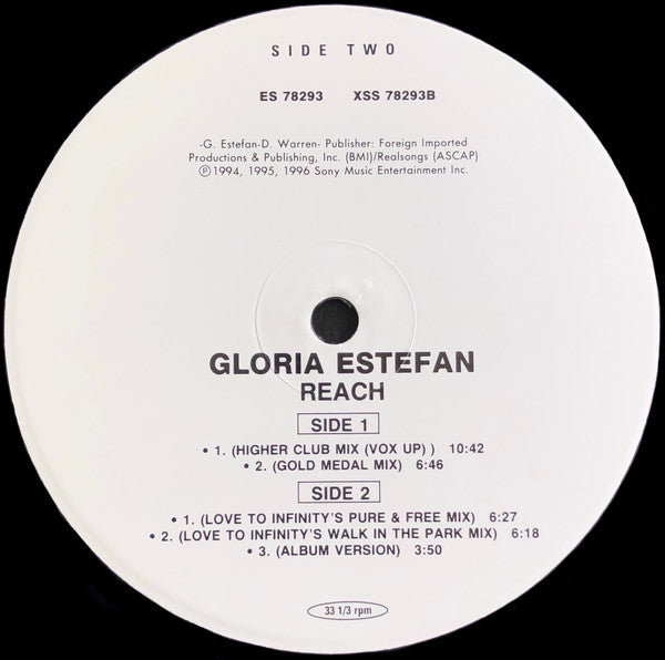 Gloria Estefan : Reach (2x12", Single, Dou)