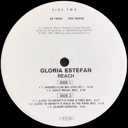 Gloria Estefan : Reach (2x12", Single, Dou)