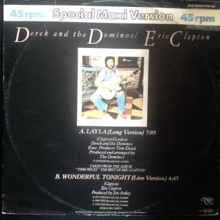 Derek And The Dominos* / Eric Clapton : Layla / Wonderful Tonight (Live Version) (12", Maxi)