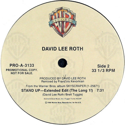 David Lee Roth : Stand Up (12", Promo)