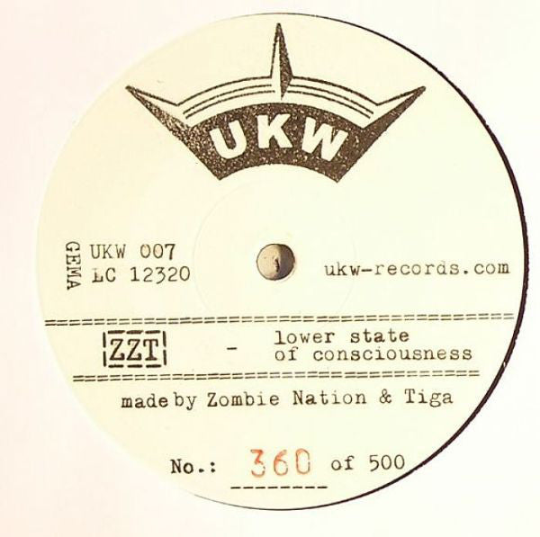 ZZT : Lower State Of Consciousness (12", S/Sided, Ltd)