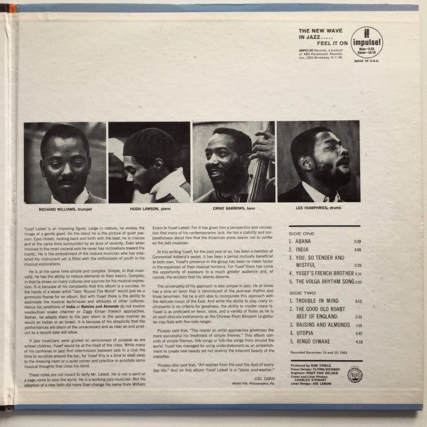 Yusef Lateef : Jazz 'Round The World (LP, Album, Mono)