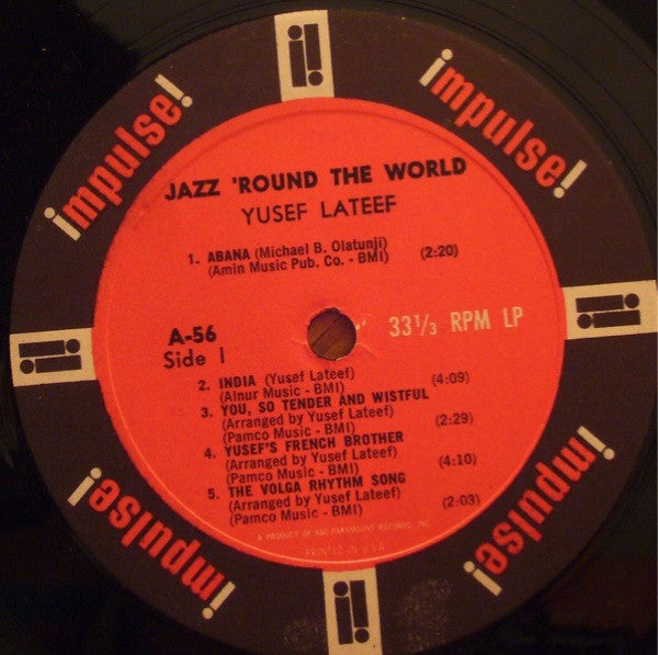 Yusef Lateef : Jazz 'Round The World (LP, Album, Mono)