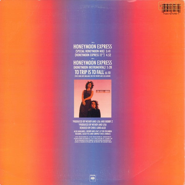 Wendy & Lisa : Honeymoon Express (12" Mixes) (12")
