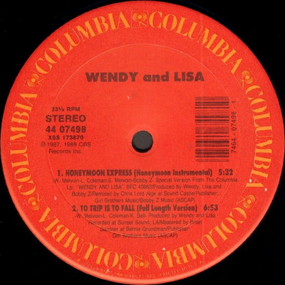 Wendy & Lisa : Honeymoon Express (12" Mixes) (12")