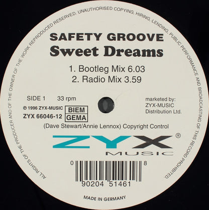 Safety Groove : Sweet Dreams (12")