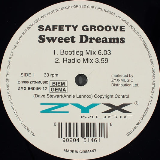 Safety Groove : Sweet Dreams (12")