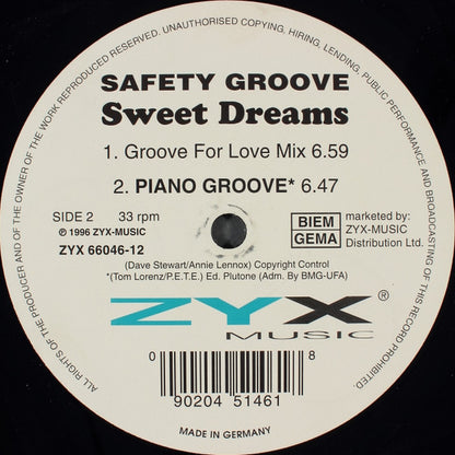 Safety Groove : Sweet Dreams (12")