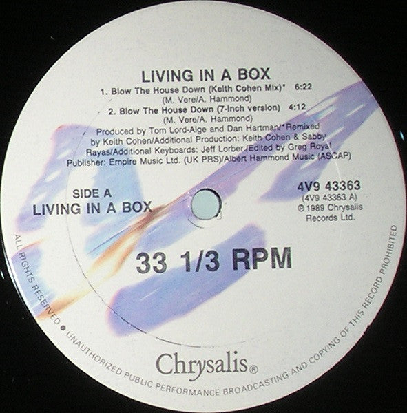 Living In A Box : Blow The House Down (12")