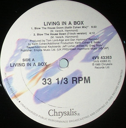 Living In A Box : Blow The House Down (12")